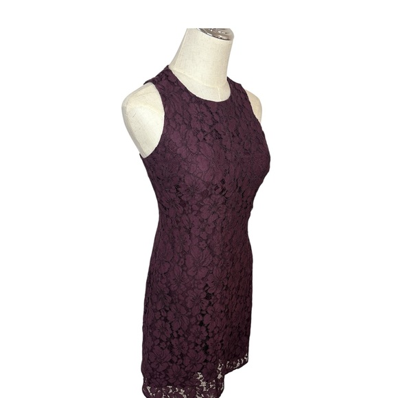 Ann Taylor Factory Petite Floral Lace Overlay Sheath Knee-Length Dress Size  2P